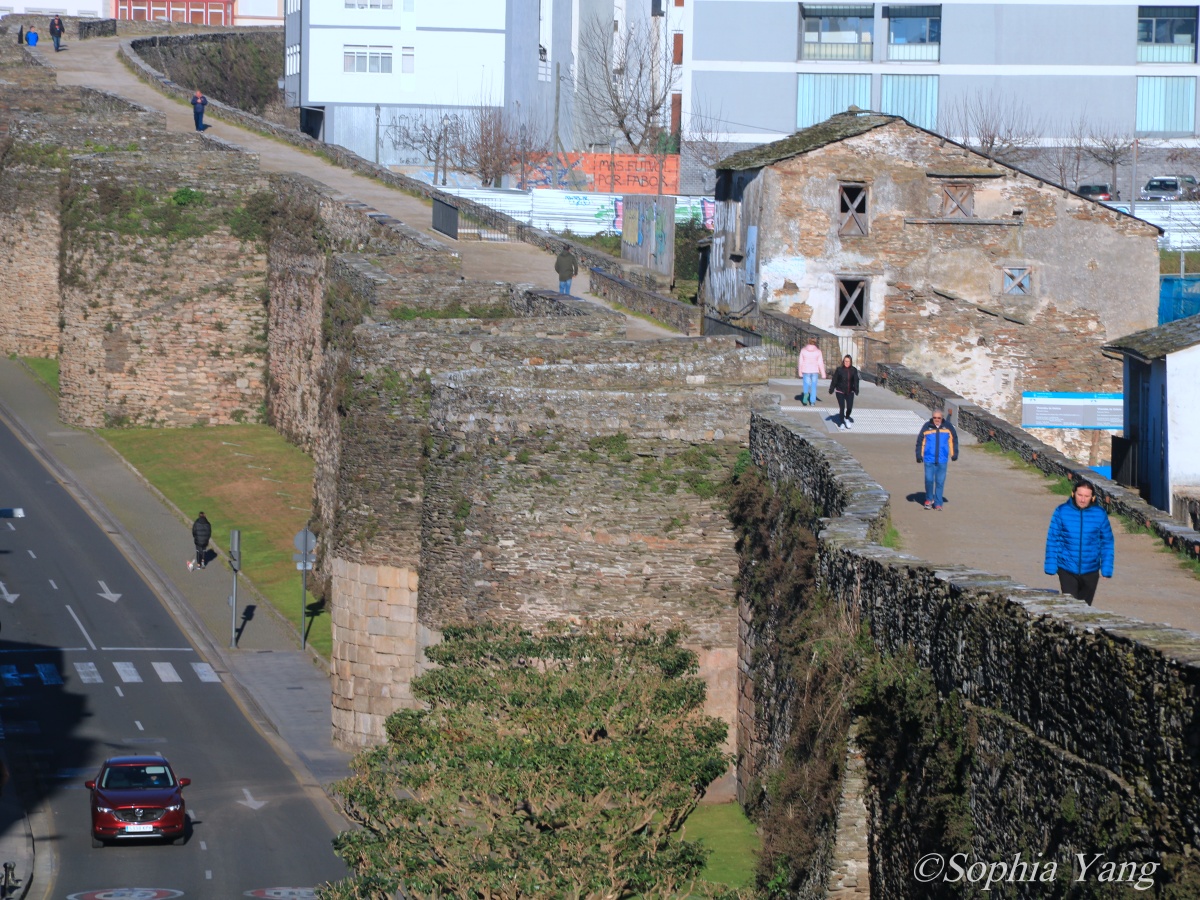 盧戈(Lugo)│超過千年的古城牆上散步遛狗，也太愜意！